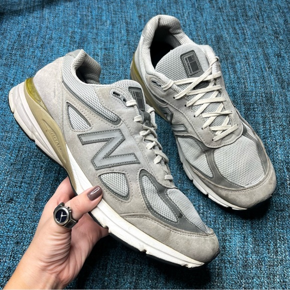 New Balance 990v4 Made in the USA Sneakers in Grey - Picture 1 of 11